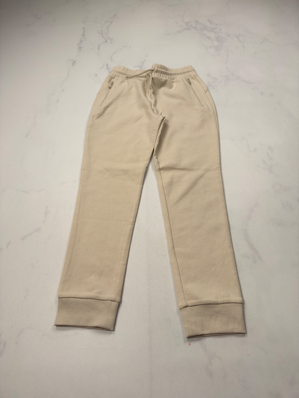 Old Navy Jogger Pants Beige High-Rise Dynamic Fleece - Womens M